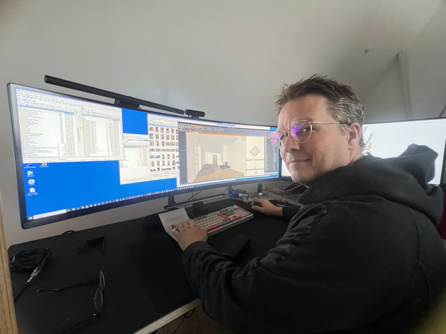 3D-Planung einer Feuerstelle am Arbeitsplatz